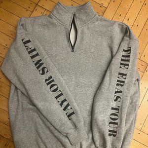 CONCERT EXCLUSIVE Taylor Swift Eras Tour Gray Quarter Zip